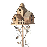 Birdhouse Garden Stakes