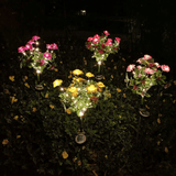 Azalea Flowers Solar-Powered Lights🎄