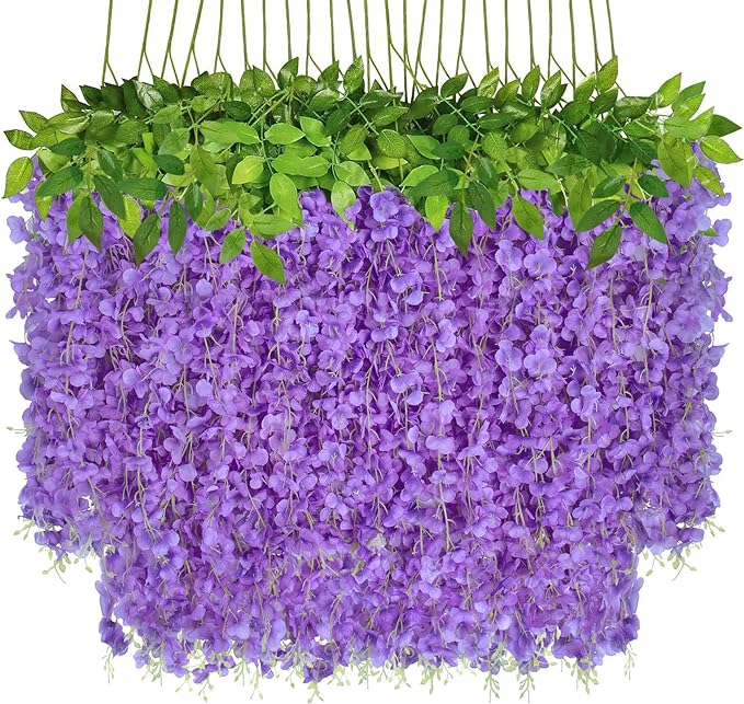 ✨This Week's Special Price $19.99💥-12x Wisteria Artificial Wisteria Hanging Flowers💐